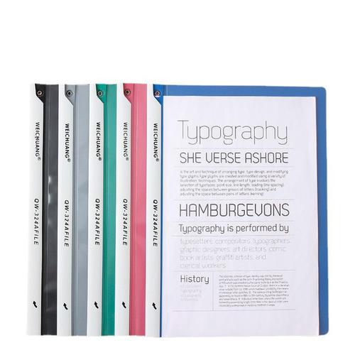 Learning supplies A4 rotating rod folder drawer clip thick report clip colorful test paper clip document resume clip