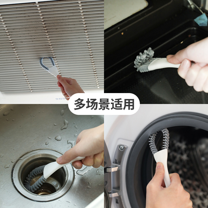 ストーブ掃除ブラシ、多機能キッチンストーブ掃除隙間ブラシ、シンクデッドコーナー、バーベキューメッシュラック掃除用小型ブラシ|undefined