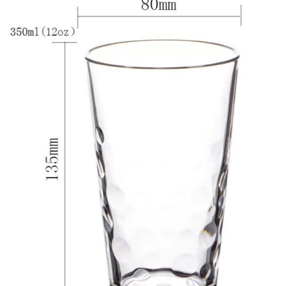 アクリルカップ透明プラスチックストレートカップレストランホテルティーカップ飲料ジュースカップ落下防止商業|undefined
