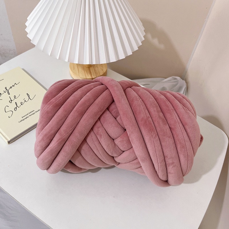 Hijo de cristal de lana de 3cm de grosor, lana hecha a mano, mantas de tela, almohada, nueva línea de gato DIY de Amazon