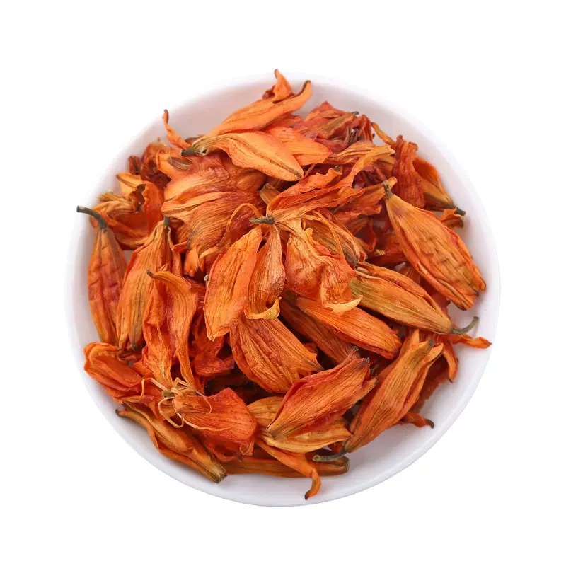 Dried Lily Flower Tea Bai He Hua 500g Loose Herbal Flowers for Infusions and Blends in use