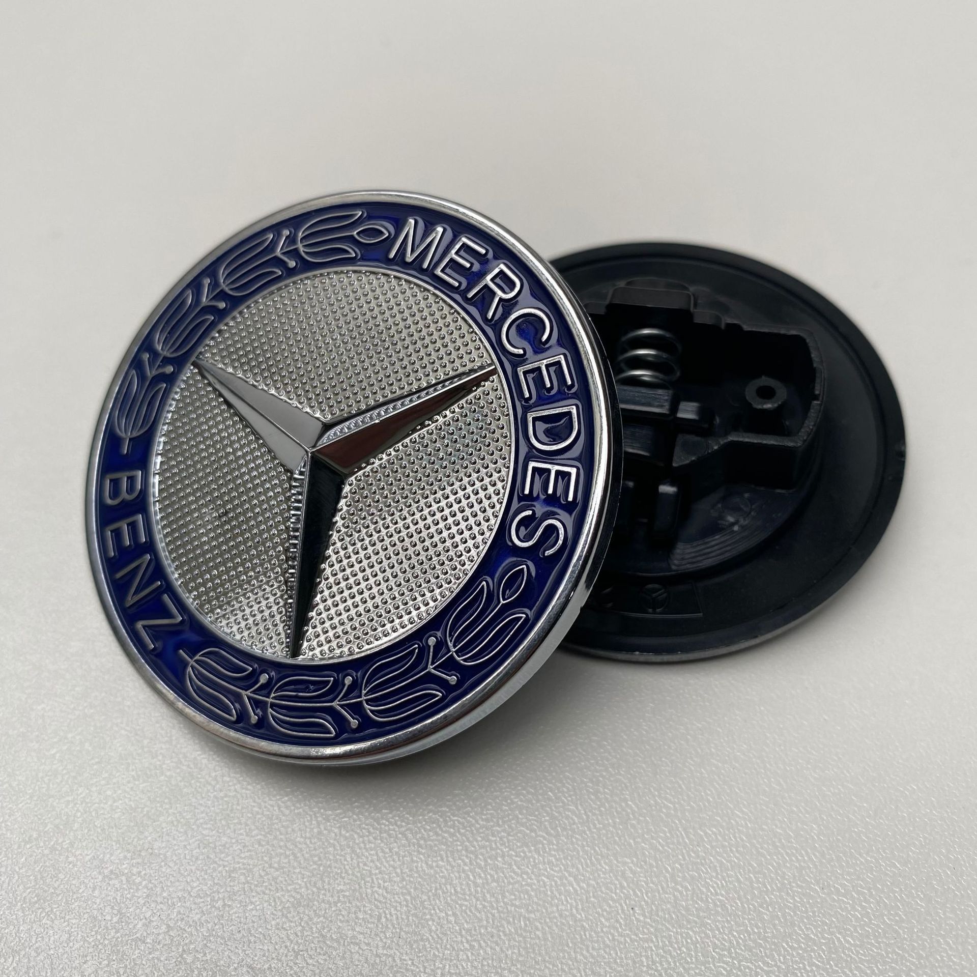 Suitable for Mercedes-Benz Hood Logo Decoration Abcers-Class Glc Glk Cla Cls Hood Flat Logo Front Car Logo