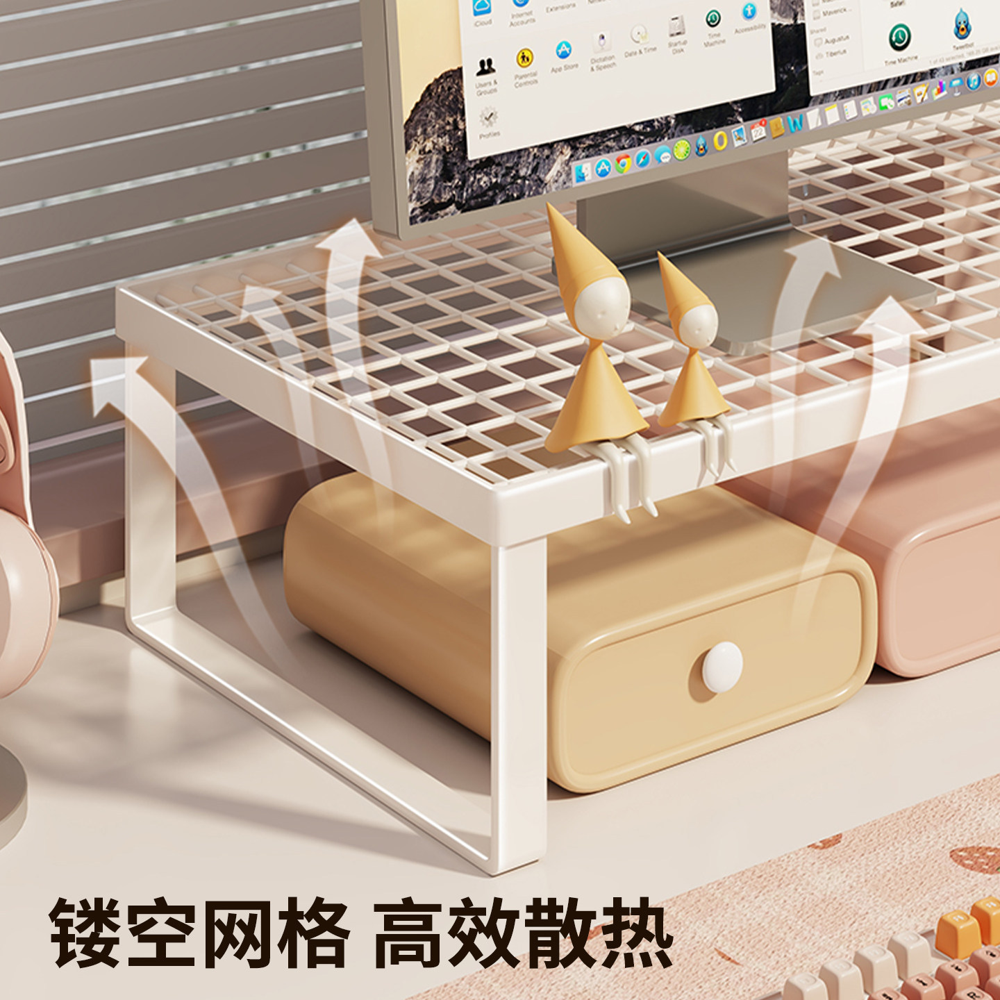 Soporte Refrigerante para Laptop, Plegable, Portátil, para Escritorio, para Oficina