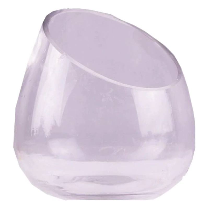 Креативный утолщенный Размер Diangle стеклянная чаша прозрачная ваза Наклонный мясистый цветочный горшок микро Ландшафтные украшения гидропоника круглая