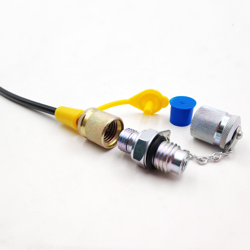 Conector de prueba de presión PT manguera de prueba de presión excavadora accesorios hidráulicos medidor de presión línea de manguera HF tubo de conector de prueba de alta presión