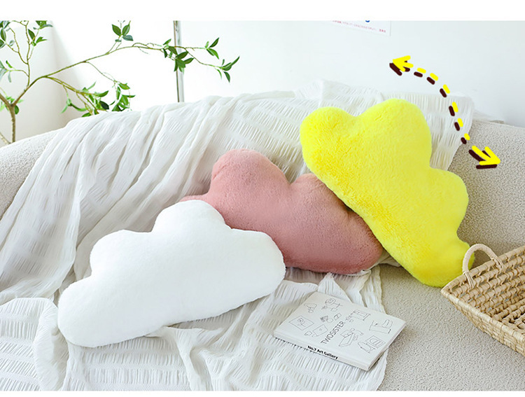 Ins-Style Nordic Home Cloud Pillow, Girly Gift, Star and Moon Bay Window Doll Cushion, Nap Pillow