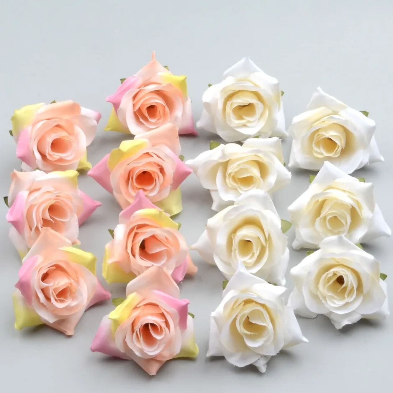 Wholesale about 5cm Corner Rose Silk Flower Artificial Flower Head DIY Corsage Accessories and Materials