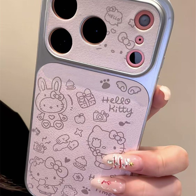 Kitten Camera Case Suitable for Lambskin Apple 17Promax High-Value Large Window Phone Case Iphone16 for Girls Kitten Camera Case Suitable for Lambskin Apple 17Promax High-Value Large Window Phone Case Iphone16 for Girls