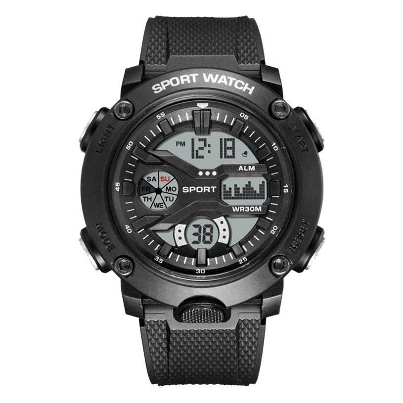 Reloj deportivo al aire libre de moda transfronteriza para hombres y mujeres reloj de alarma impermeable multifuncional reloj electrónico para estudiantes infantiles luminosos