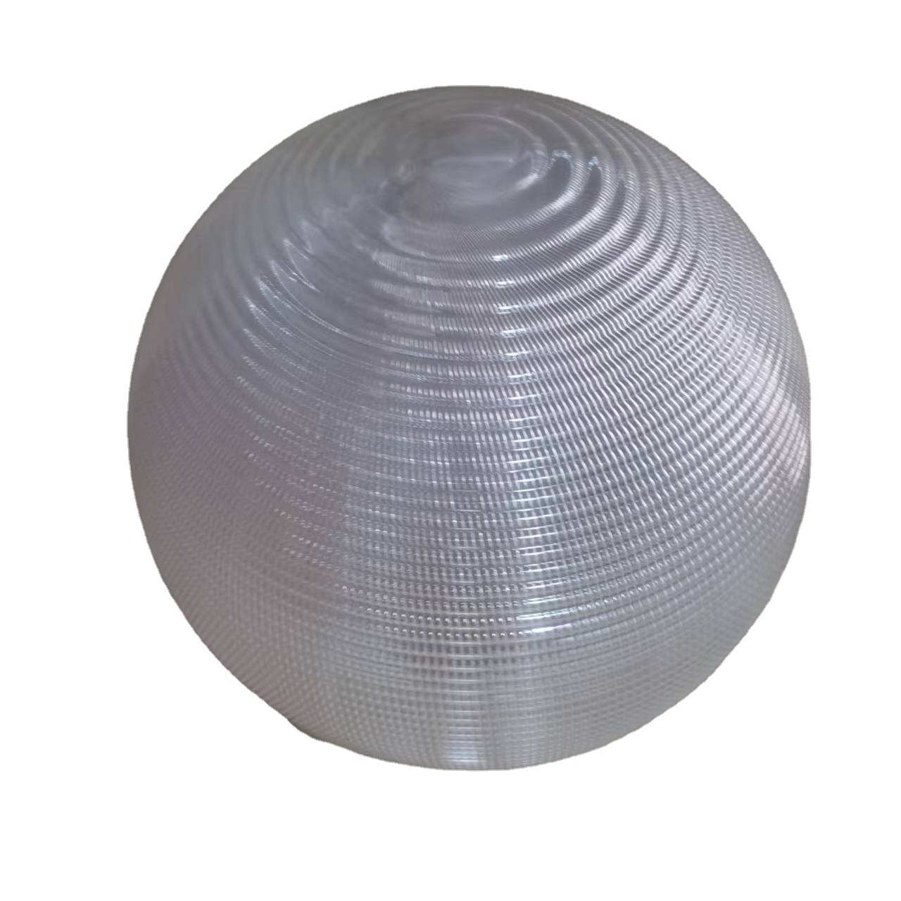 투명한 리브 볼 그늘 아크릴 줄무늬 크리스탈 구형 야외 플라스틱 그늘