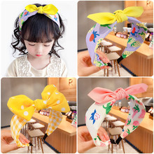 一件包郵兒童發箍蝴蝶結發飾不傷頭寬邊布藝水果發卡韓國女童寶寶