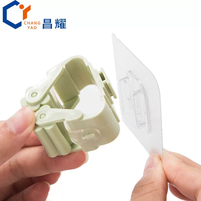 创意拖把夹无痕挂钩式多功能 免打孔粘胶拖把架 扫把架壁挂卫生间