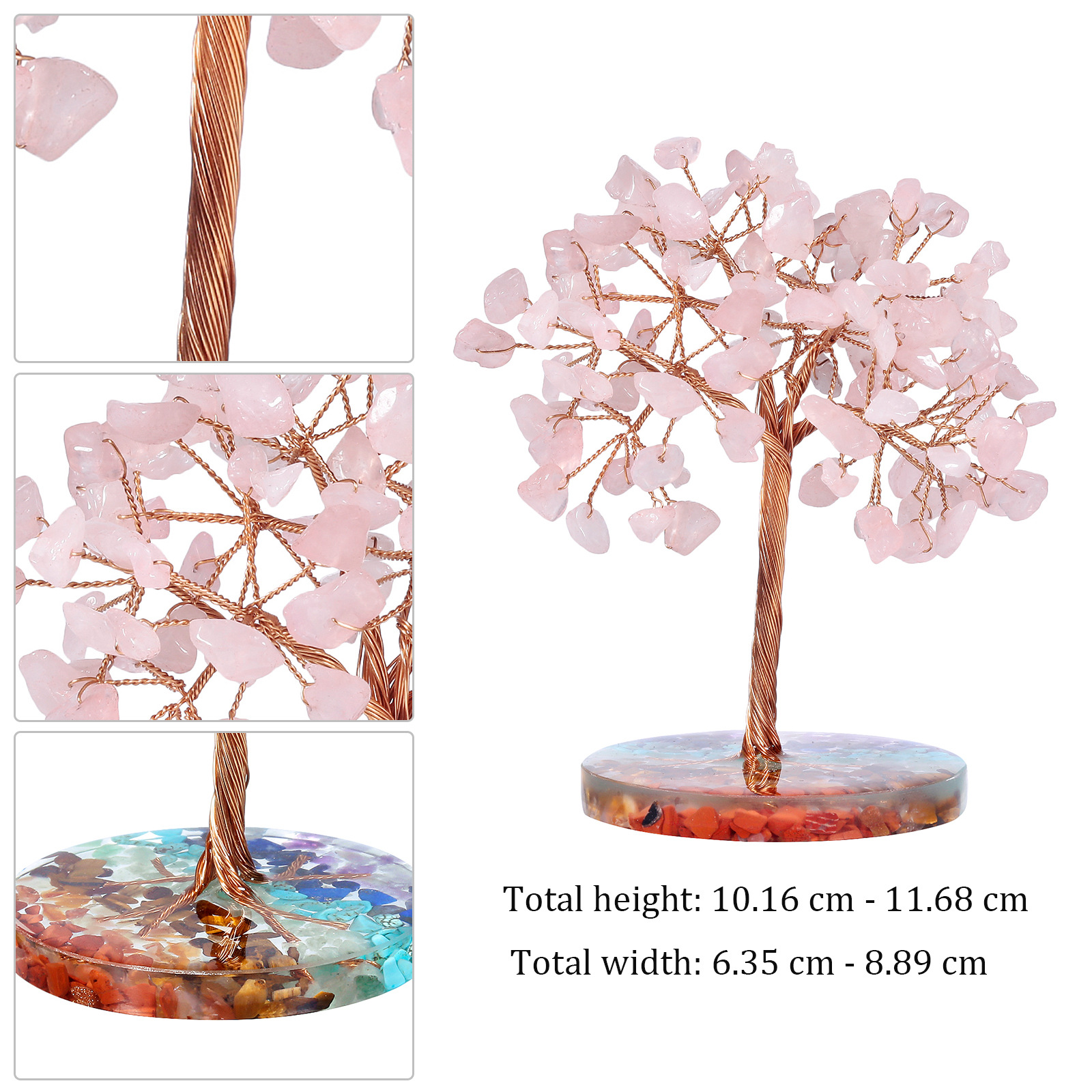 76g Weight Artificial Crystal, Alloy Material Plant Pattern Artistic Style Artistic Plant Artificial Crystal Alloy 无