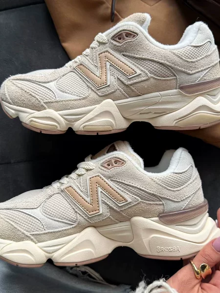 NB 9060m White Little Elephant Hoof Dad Shoes, Thick-Soled, Height-Increasing, Leg-Lengthening, Unisex Couple Style, Breathable Mesh Sports Shoes
