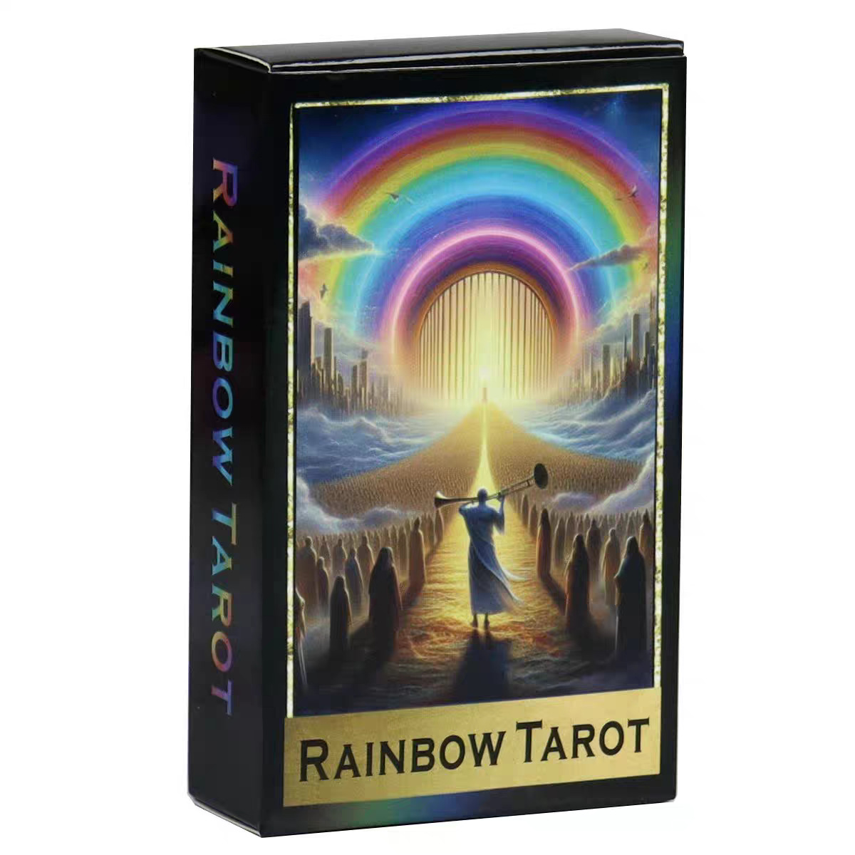 Regenbogen Tarotkarten Englisch Partyspiel Brettspiel Set_voghion.com