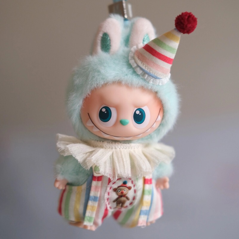 4.0 Labubu Secret Code Clown Costume Trendy Clothing Trendy Toy Figure Replacement Doll Clothes 10cm Fourth Generation Clothing