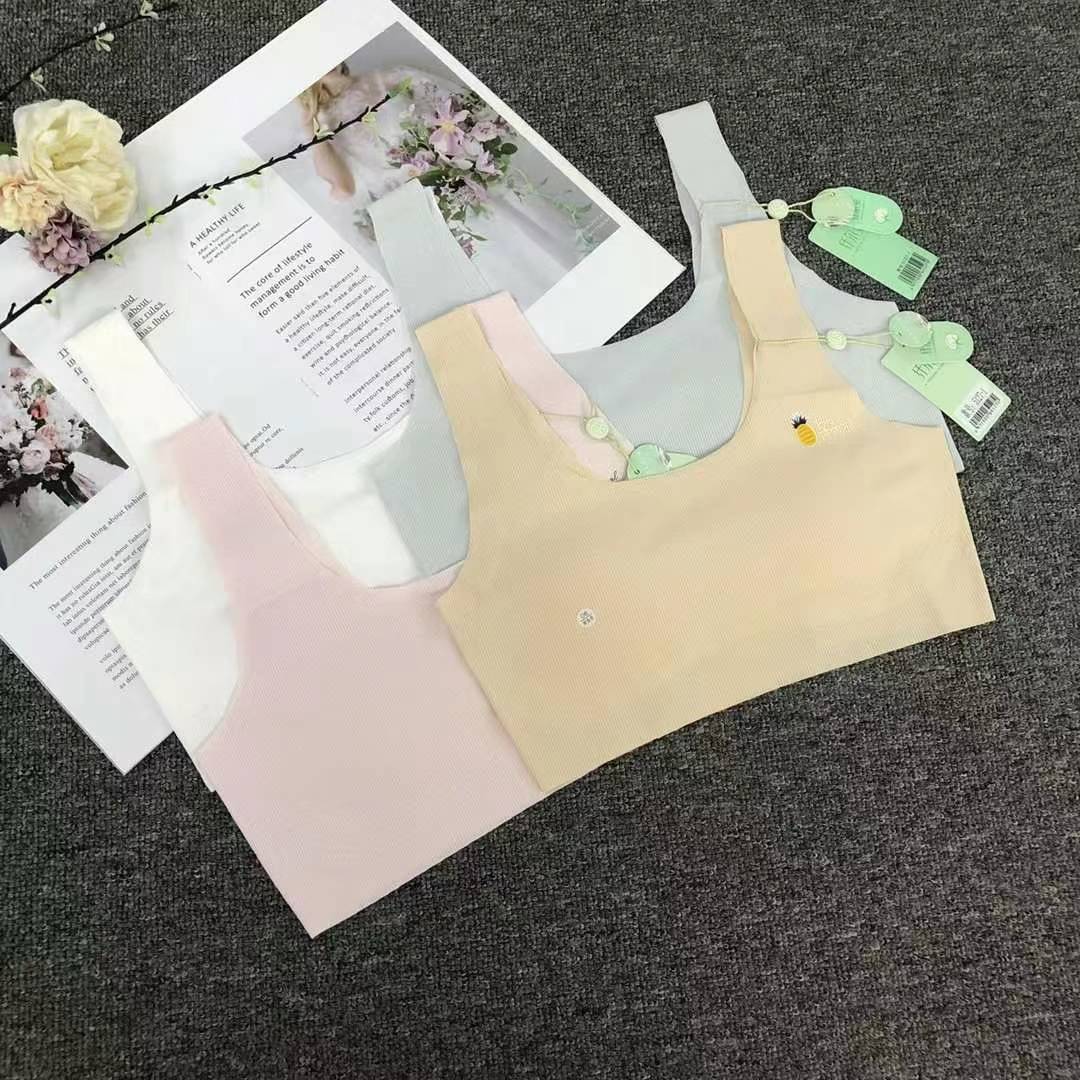 Nuevo chaleco de alta calidad de la mujer sin anillo de acero de la niña sin marcas, bra de yoga, ropa interior deportiva, mujer al por mayor