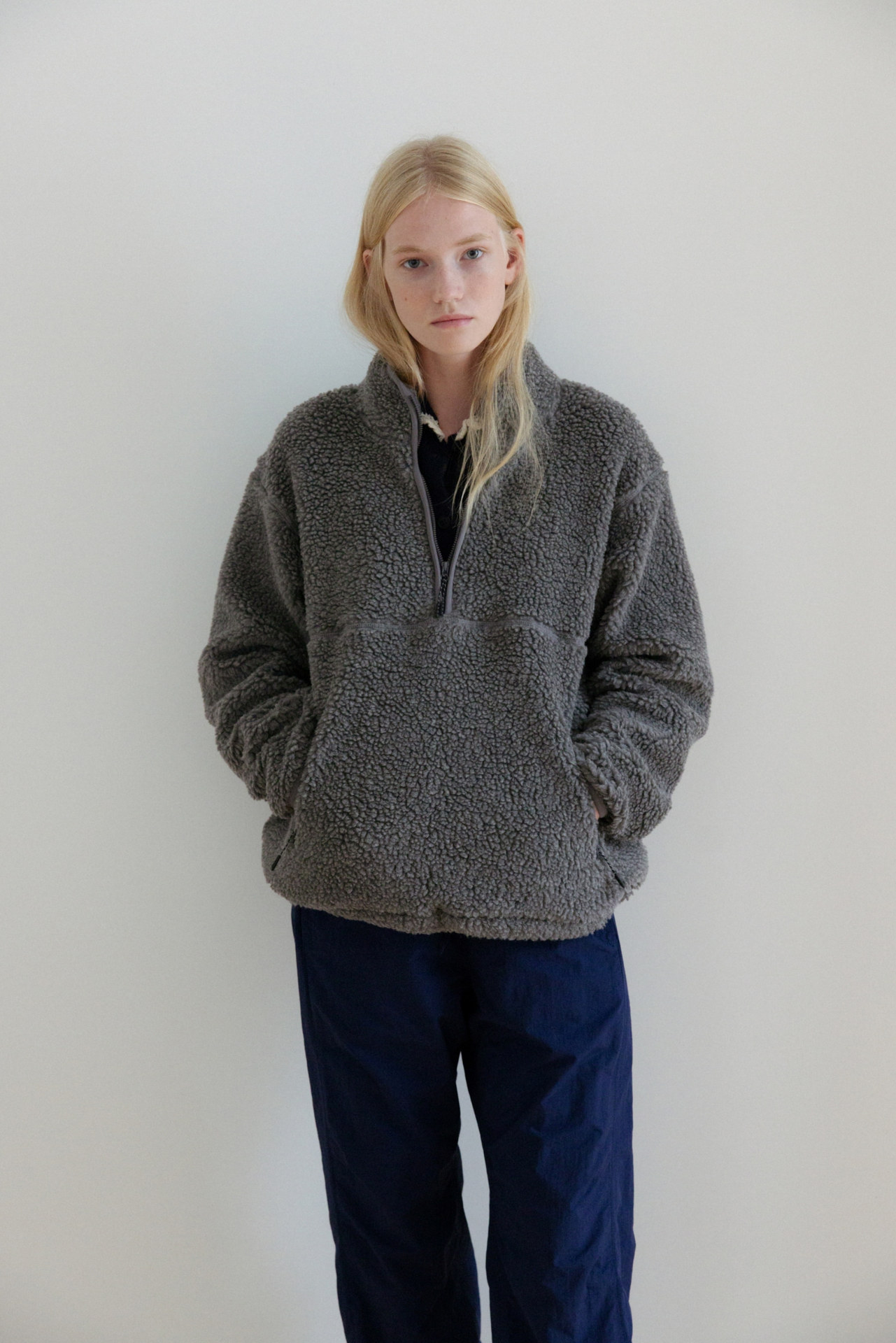 Wool Polar Fleece Casual Stand Collar Turtleneck Sweater