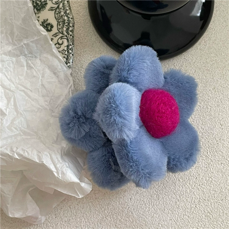 Cute hairgrip, demi-season crab pin flower-shaped, flowered