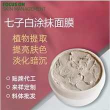 七子白面膜定制 草本面膜补水提亮改善暗沉涂抹面膜滋润保湿oem