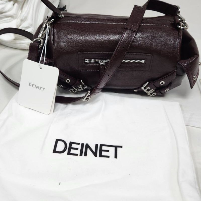 Korean Designer Cylindrical Motorcycle Bag for Women 2025 New Trendy Cool Single Shoulder Crossbody Bag Niche Versatile Fashion Hot Girl