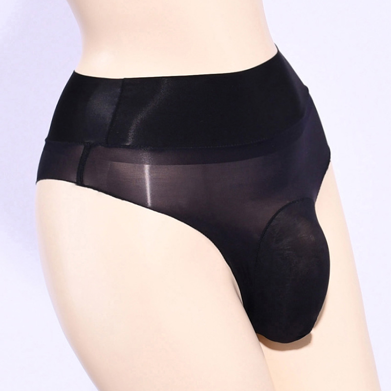 Cross-border Amazon foreign trade oil men's briefs jj sets of stockings sexy shorts silky touch men's underwear