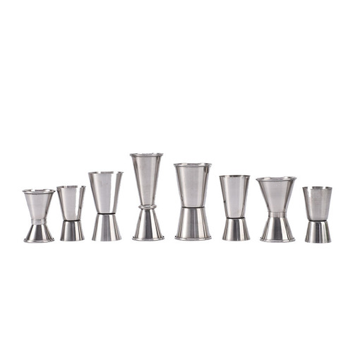 Bar Soul Stainless Steel Wine Measurer Mixing Cup Ounce Cup Cocktail Measuring Cup with Scale Mixing Set
