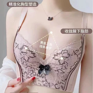 新款美容院调整型文胸厚杯加宽侧比收副乳聚拢文胸中薄内衣女