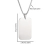 Accessory stainless steel, pendant hip-hop style, necklace, European style, simple and elegant design