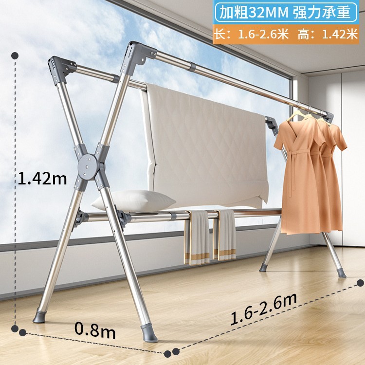 새로운 4극 1.6-2.6m 텔레스코픽 모델 [일반 발 패드] 설치가 필요 없음 [나사를 잠글 필요 없음]