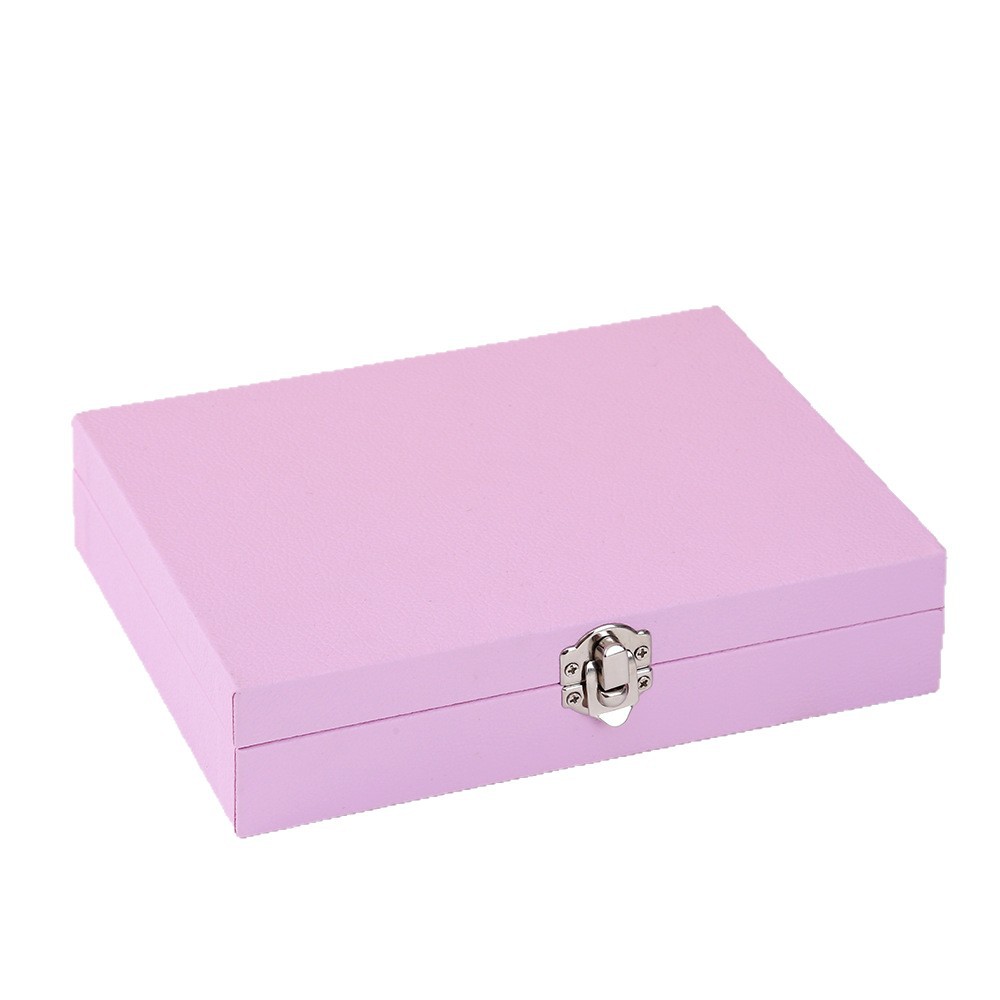 Caja de joyería de cuero, caja de joyería de regalo, anillo de joyería de una sola capa, pernos, caja de joyería, collar, stock transfronterizo