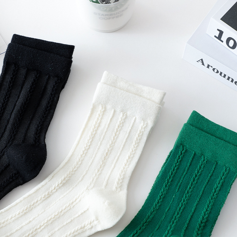Mujeres de verano delgado estilo universitario calcetines de tela de algodón calcetines de mujer de piel Zhuhai al por mayor