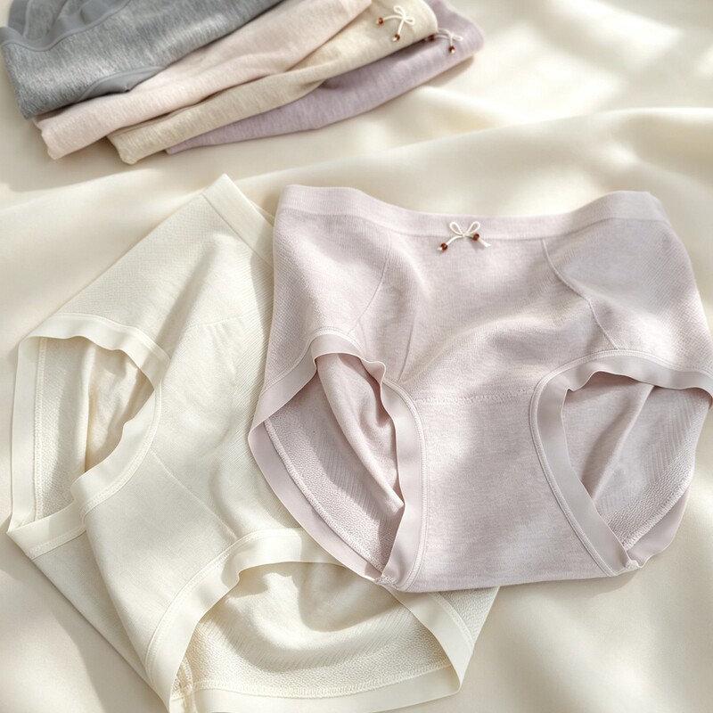 0683 Modal seamless women's mid-waist panties, light pressure peach butt lift, comfortable cloud-like feel women's triangle panties 0683 Modal seamless women's mid-waist panties, light pressure peach butt lift, comfortable cloud-like feel women's triangle panties