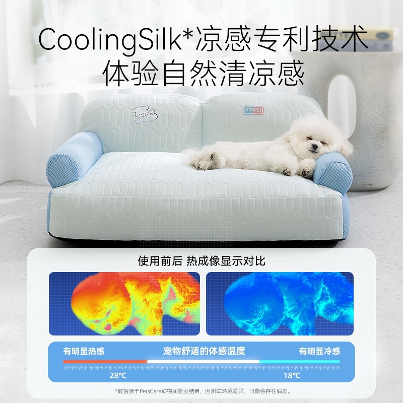Primavera y verano desmontable perros sofá perros cojín de látex perros cama para perros cama para gatos perros pequeños dormir felino
