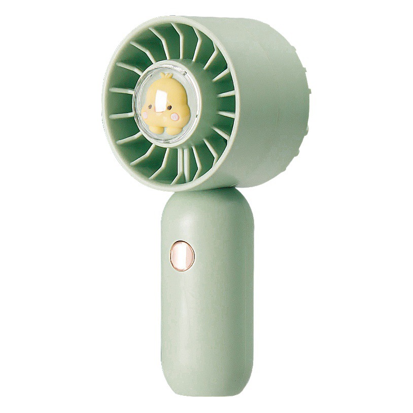 Nuevo ventilador de mano recargable Temu, ventilador turbo portátil para estudiantes, mini ventilador de mano de alto flujo de aire para exteriores.