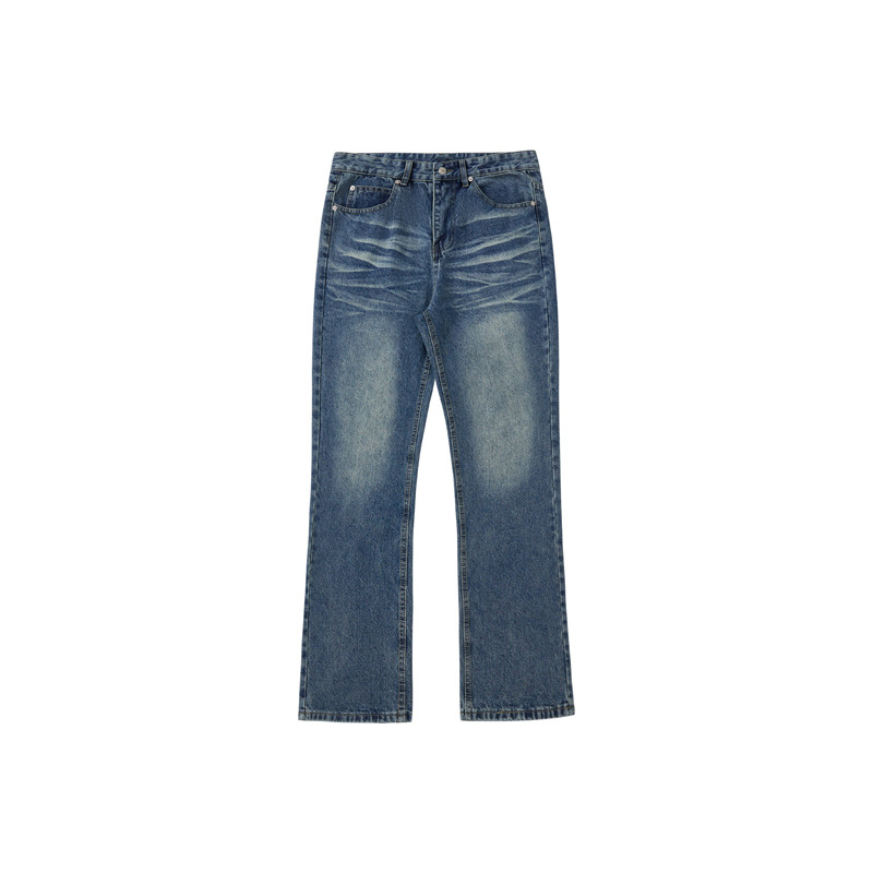Independent Vintage 517 Bootcut Jeans American High Street Washed Distressed Cleanfit Casual Long Pants