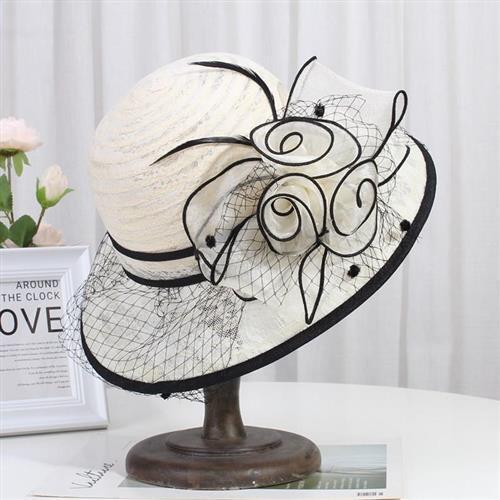 French Hat Female Socialite British Summer Sun Hat Vintage Lace Flower Basin Hat Mesh Sun Hat Fisherman Hat French Hat Female Socialite British Summer Sun Hat Vintage Lace Flower Basin Hat Mesh Sun Hat Fisherman Hat
