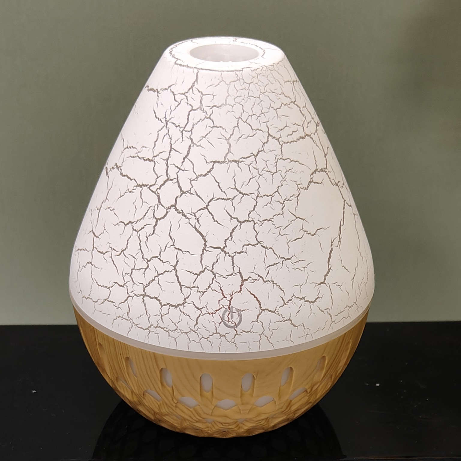 Creativa niebla USB gota de agua humidificador grano madera máquina aromaterapia fuente la fábrica LOGOTIPO personalizado regalo