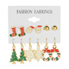 Earrings, set, Christmas small bell, suitable for import, new collection
