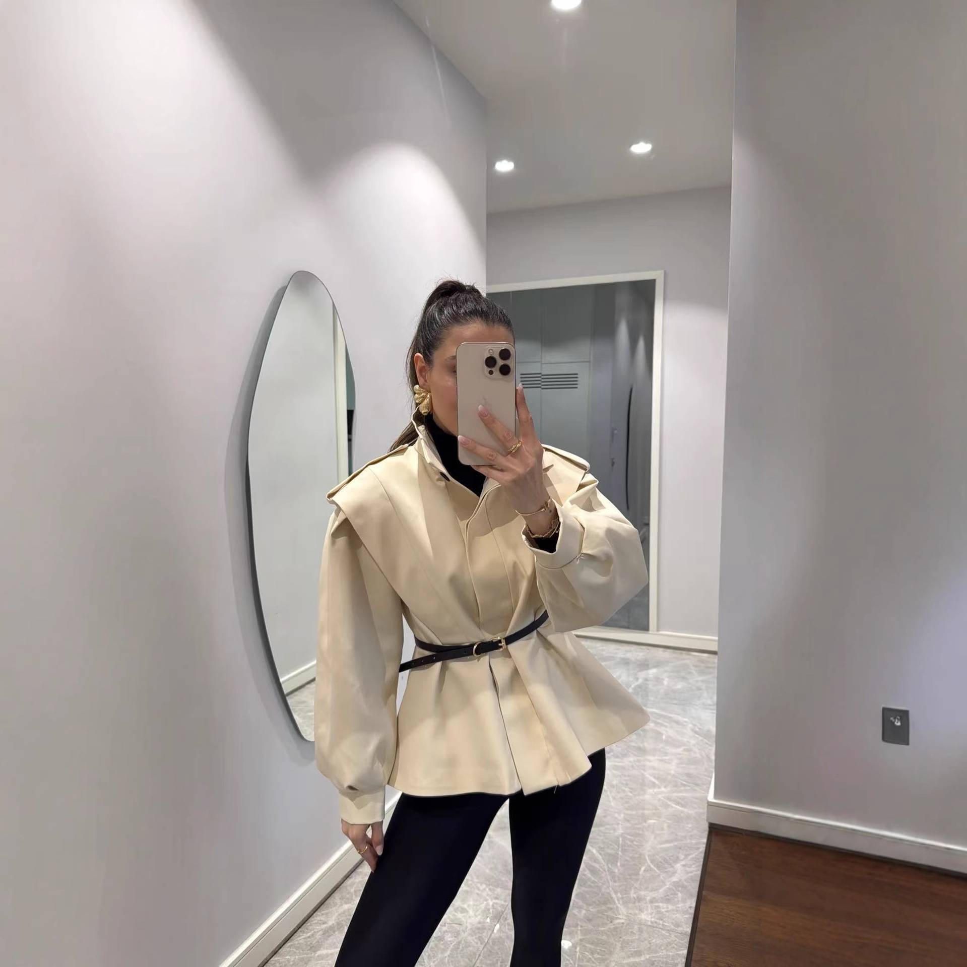 2025 Autumn New Cross-Border Fashion Design Loose American Retro Chanel Style Short Windbreaker Jacket for Women Trendy Cool