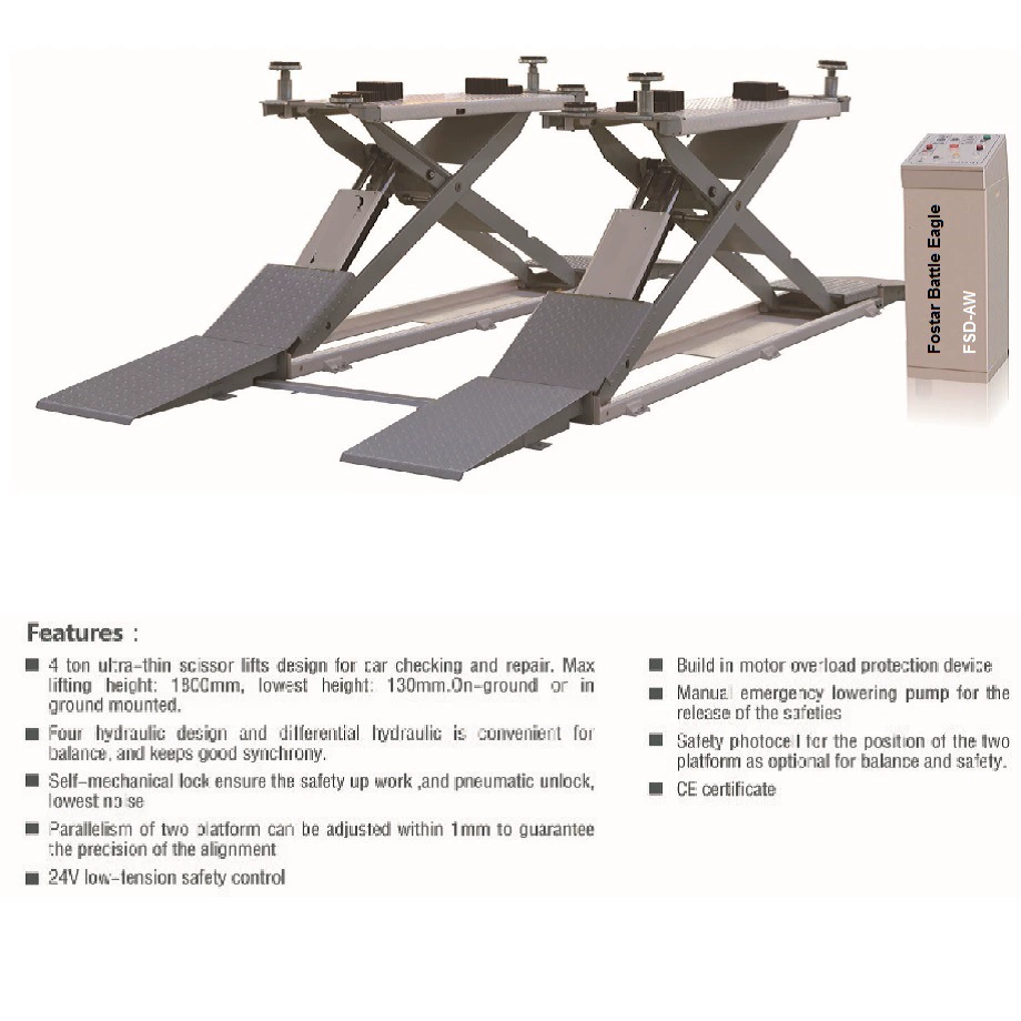 Серия Fushida Battle Eagle FSD-AW одноступенчатый ультратонкий кронштейн для Ножничного подъемника красоты Черный