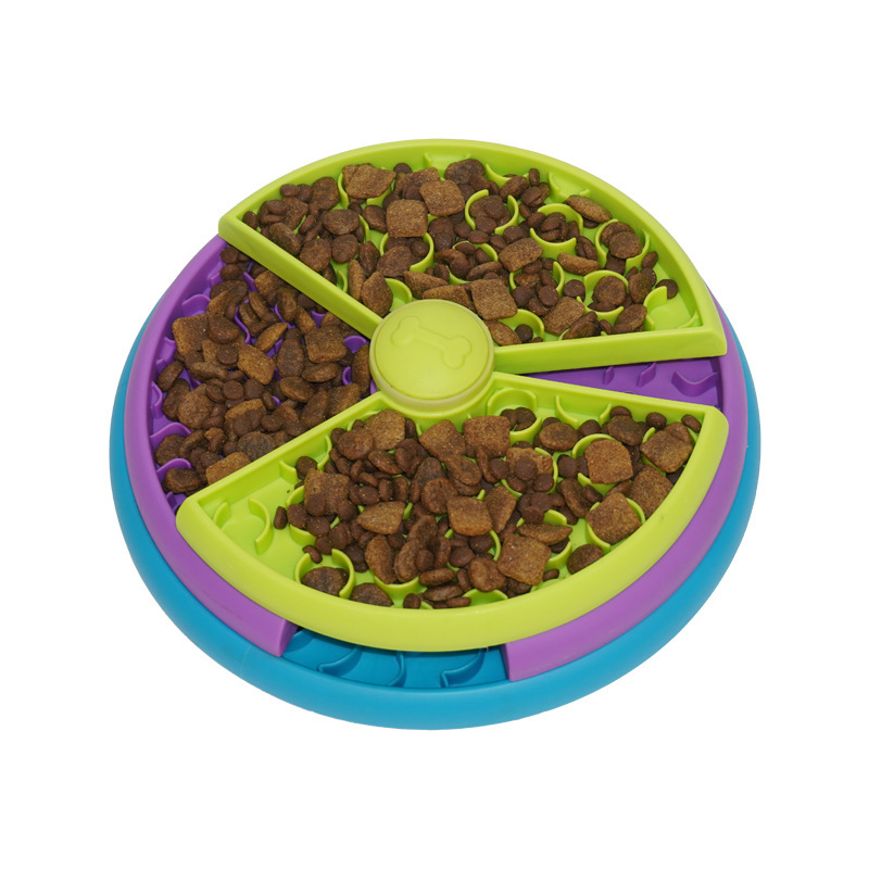 Turntable maze Slow Food Bowl dog anti-choke Slow Food Bowl Pet Slow Food Bowl small dog anti-knock dog bowl
