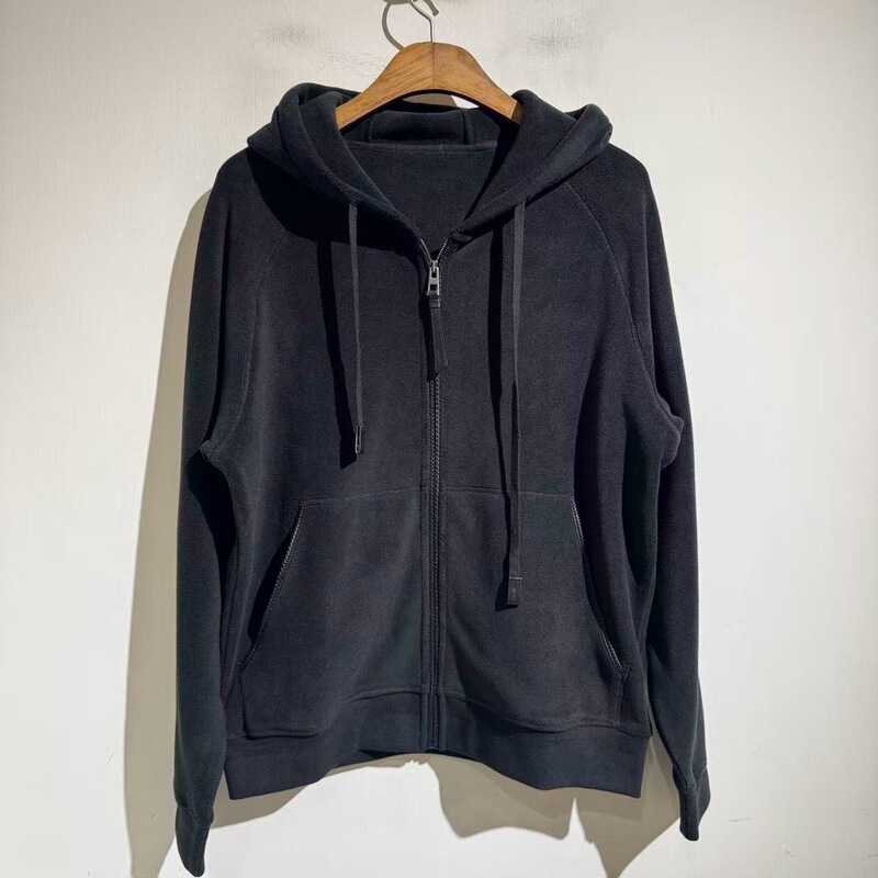 2025 Autumn and Winter New Old Money Style Suede Hooded Zipper Cardigan Retro Leather Pocket Sweatshirt Warm Jacket Trendy 2025 Autumn and Winter New Old Money Style Suede Hooded Zipper Cardigan Retro Leather Pocket Sweatshirt Warm Jacket Trendy