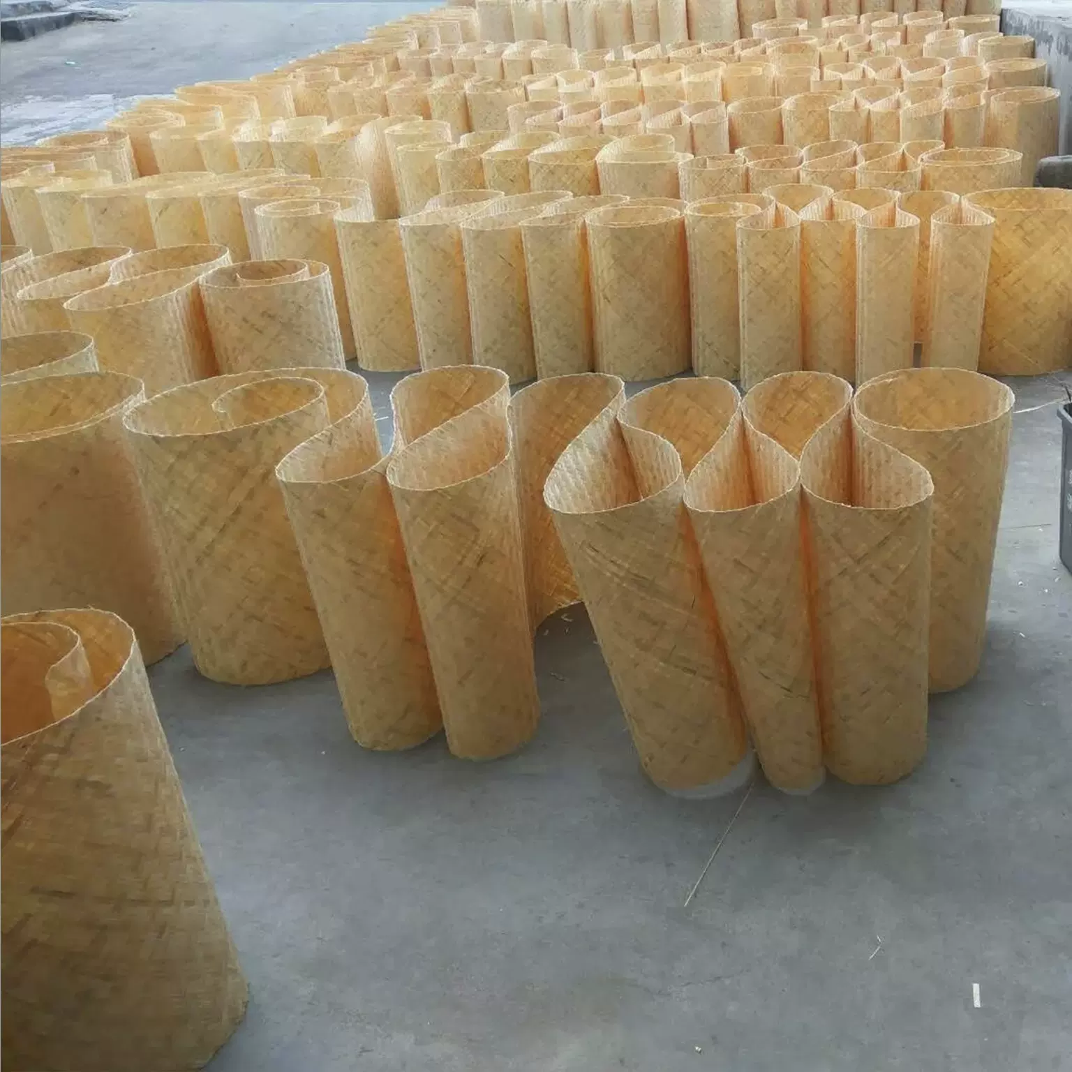 厂家批发装修竹席竹篾席竹条席装饰茶楼会所手工竹编席黄篾