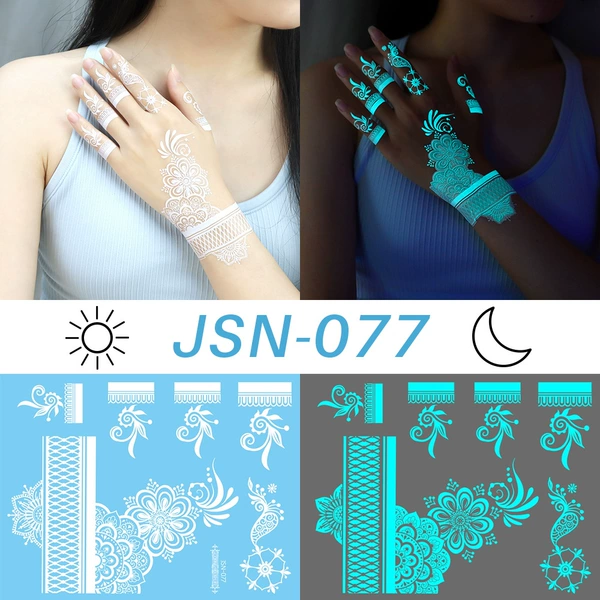 JSN-077 (Stars and Moon Luminous Tattoo Sticker)