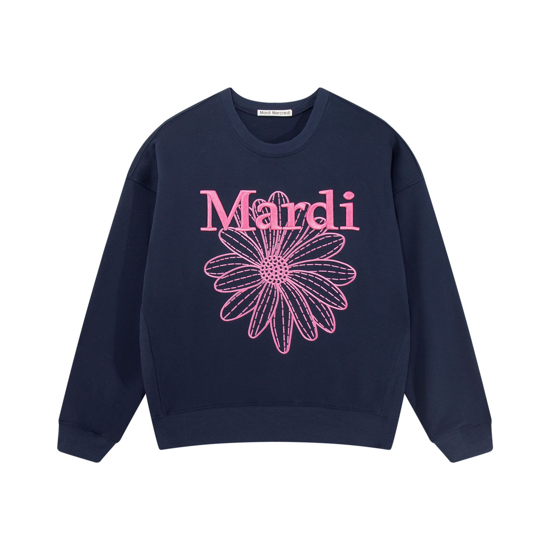 Embroidered navy/pink / One size fits all