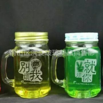 厂家供应玻璃水杯 玻璃把子杯玻璃饮料杯啤酒杯