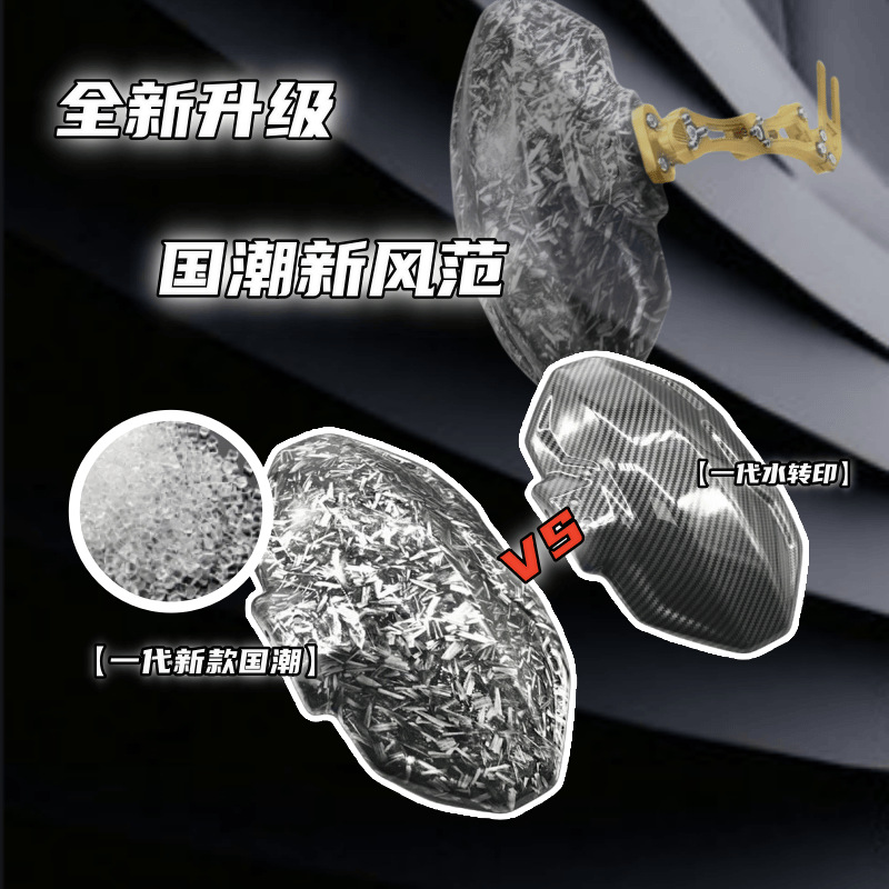 Electric Vehicle Fender Modification Parts Carbon Fiber Rear Fender for Niu 1St, 2Nd, 3Rd, and 4Th Generation, Niu 9, and Children's Models