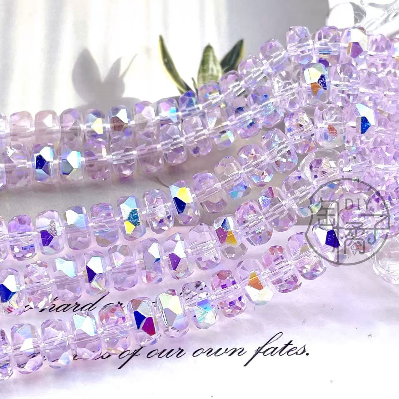 8mm Rainbow Wheel Jingjing Diy Jewelry Este embrión Vidrio Cristal Jewelry Pulsera Collar Moda Jewelry Accesorios dispersos