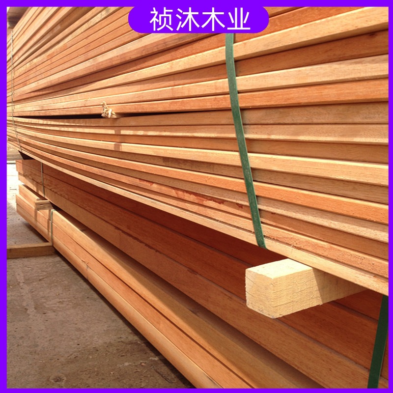 古建沙比利柳桉木木方圆柱等多种硬杂木材料材质坚硬园林适用